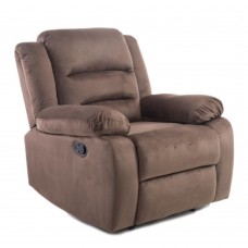 Manual Bonded Leather Massage Recliner Chair Armchair